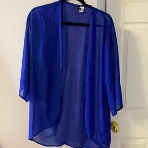 H&M Neon Blue Cover Up, size XS fits M